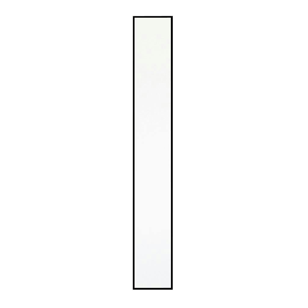 日本製】【細枠ウォールミラー 幅22cm(ブラック/黒)】 天然木 姿見 鏡