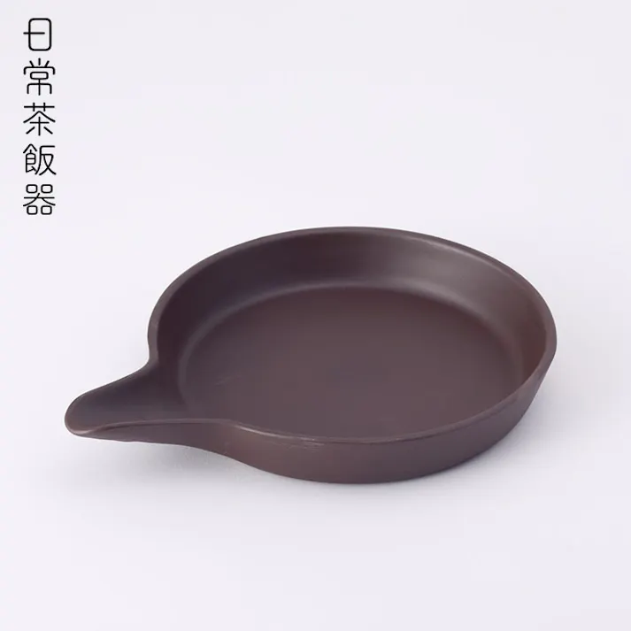 日常茶飯器 焙じ皿 萬古焼 紫泥 0100-0020【オーブントースター 焙煎 茶葉 電子レンジ対応 万古焼 日本製】