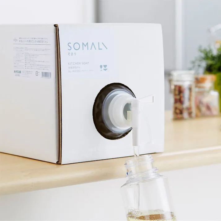 SOMALI そまり 台所用石けん 詰替用 5L 複合石けん 木村石鹸【詰め替え 台所用洗剤 台所用せっけん 食器 洗剤 食器用洗剤 食器洗剤 石けん 純石鹸 敏感肌 台所 キッチン エコ洗剤 掃除用品 日本製】