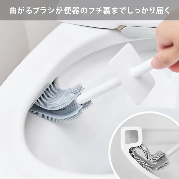 ティディ プラタワフォートイレ コンパクト tidy PlaTawa for toilet compact アッシュコンセプト テラモト【トイレブラシ トイレ 便器 掃除 コンパクト 掃除用品】 ホワイト