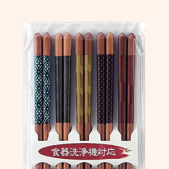 食洗機対応 箸 5膳組 セット 23cm 食洗 舞楽 イシダ【お箸 おはし 箸セット お箸セット セット 5膳組 滑り止め付き 食器洗浄機・乾燥機対応 天然木使用 木 日本製】