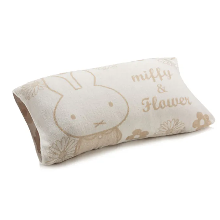 ミッフィー のびのびタオルピロー DB1654 グレー ピンク 西川 メール便【枕カバー ピローケース miffy グッズ】グレー