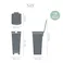 ブラバンシア ステップアップ ペダルビン 40L brabantia【ゴミ箱 ペダル式 角型 40リットル ふた付き 足踏み ダストボックス キッチン】 ライトグレー
