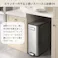 EKO エコフライ ステップビン 20L+20L 分別 ペダル式 ゴミ箱 両開き キャスター付き イーケーオー シルバー EK9377【大容量 静音 ダストボックス ふた付き ペダル 両開きゴミ箱 低い キッチン カウンター下 リビング オフィス】