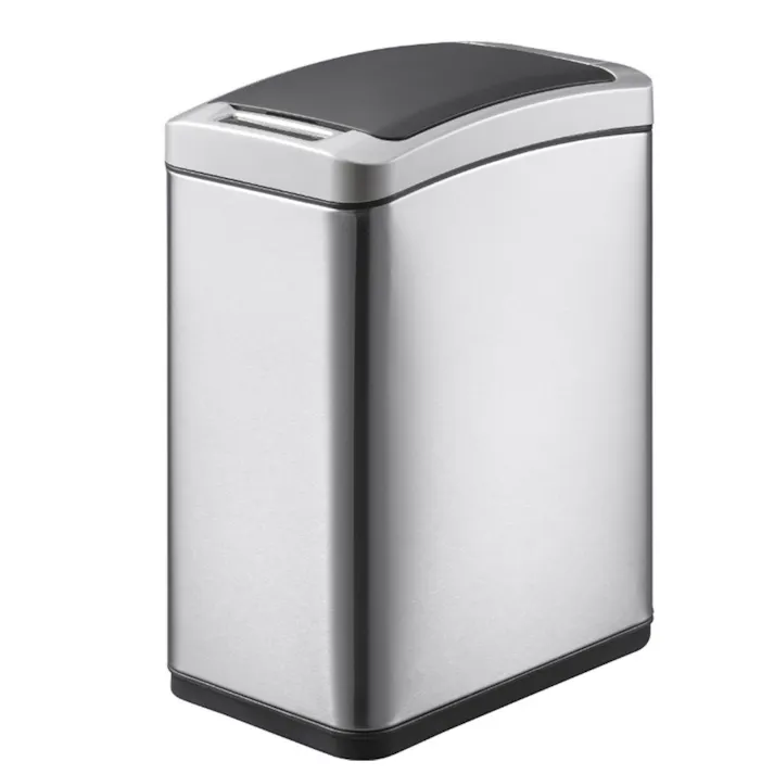 EKO アリュール センサービン 8L 電池式 インナーボックス イーケーオー EK6287-8L【ゴミ箱 自動開閉 センサー 電動 スリム コンパクト ダストボックス 長方形 ふた付き センサーゴミ箱 キッチン 洗面所 トイレ】