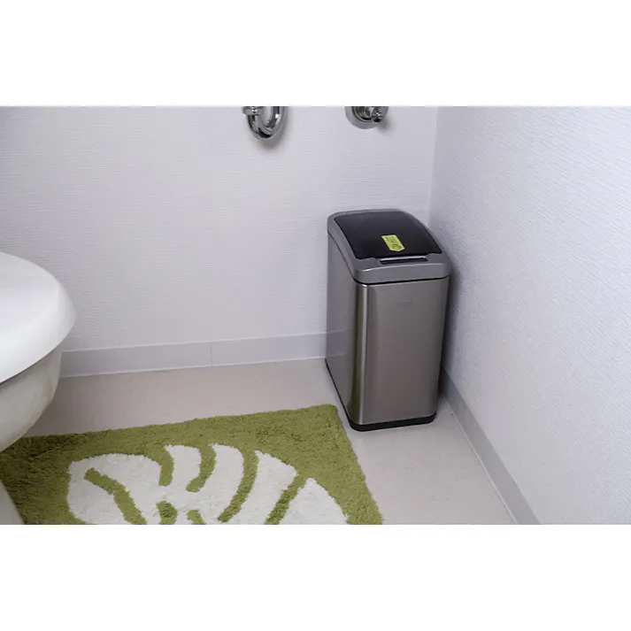 EKO アリュール センサービン 8L 電池式 インナーボックス イーケーオー EK6287-8L【ゴミ箱 自動開閉 センサー 電動 スリム コンパクト ダストボックス 長方形 ふた付き センサーゴミ箱 キッチン 洗面所 トイレ】