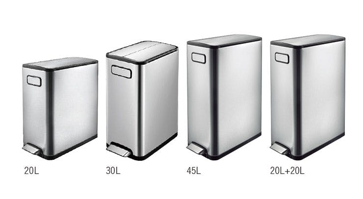EKO エコフライ ステップビン 20L ペダル式 ゴミ箱 両開き