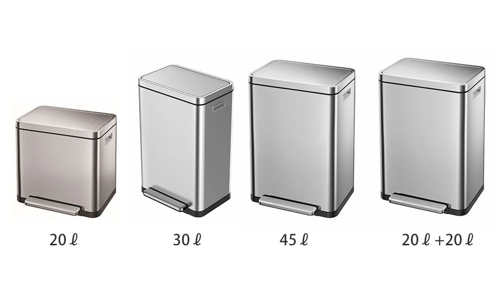 EKO エックスキューブ ステップビン 20L ペダル式 ゴミ箱