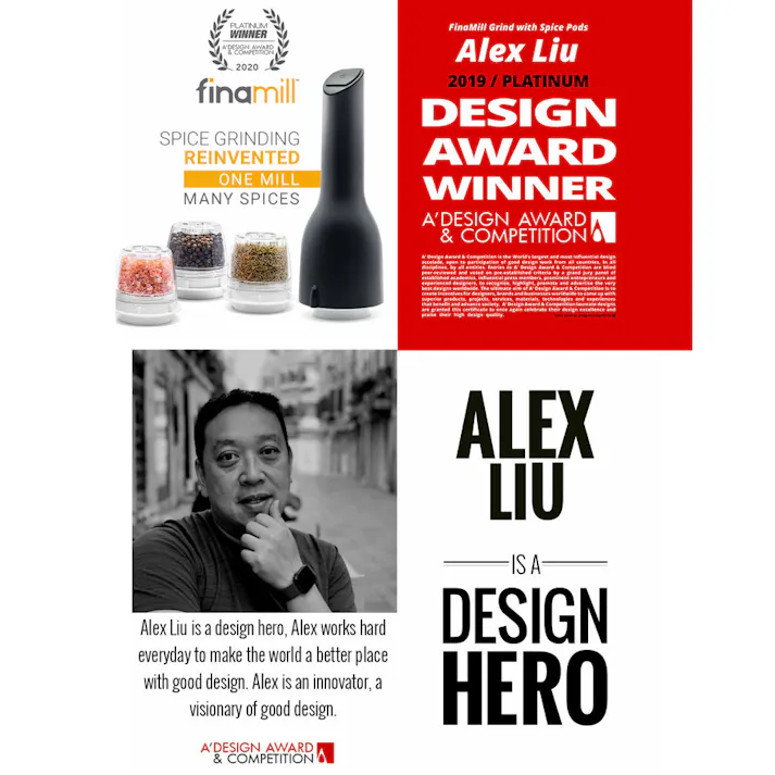 フィナミル 電動スパイスミル ポット トレイ セット finamill LEDライト付き FM-001【電動ミル 塩 胡椒 ソルト ペッパー ミル セット ごまミル スパイスミル 電動 キッチン家電】ホワイト