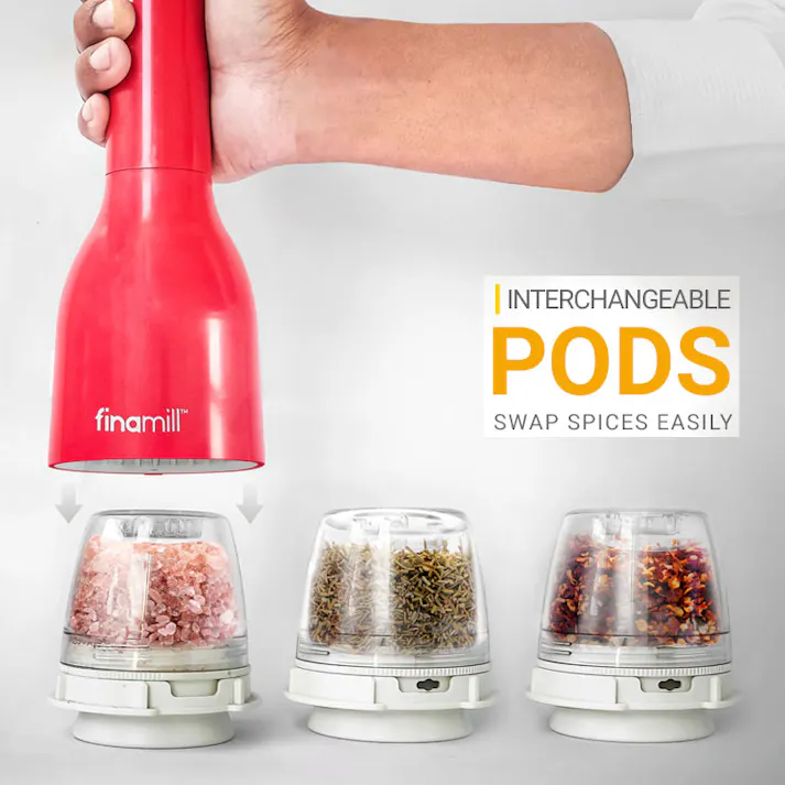 フィナポッド finapod FM-003-WH【finamill フィナミル オプションパーツ スパイスポッド キッチン家電】