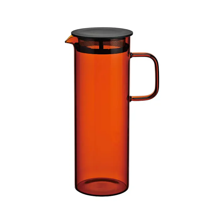 ハリオ カラーズ コールドブリューピッチャー 800ml 耐熱ガラス HARIO COLORS アンバー HCB-800-AB/グレー HCB-800-GR【冷水筒 ガラス 水出しポット 水出し コールドブリュー】アンバー