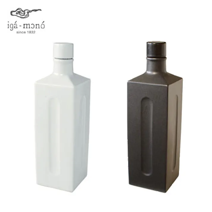 長谷園 iボトル フィット 大 1L 伊賀焼 白水 ASU-77 玄水 ASU-78 長谷製陶【1000ml ピッチャー ラジウム 鉱石 ボトル カラフェ 焼酎ボトル 陶器 酒器 日本製】白水