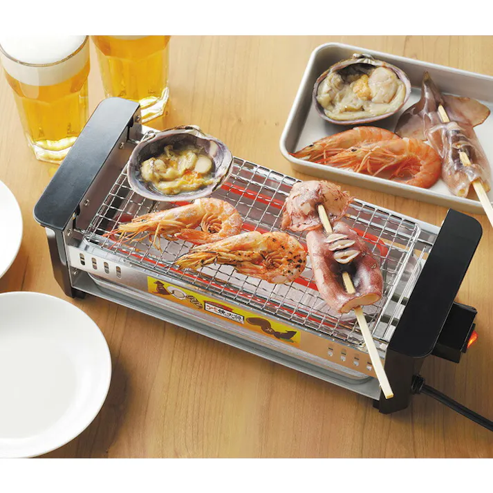 アミ焼き大将 ワイド たこ焼きプレート付き AYT-03 タマハシ 網焼き大将【卓上 焼き鳥 焼き器 家庭用 網焼き 電気 コンロ たこ焼き器 串焼き キッチン家電】