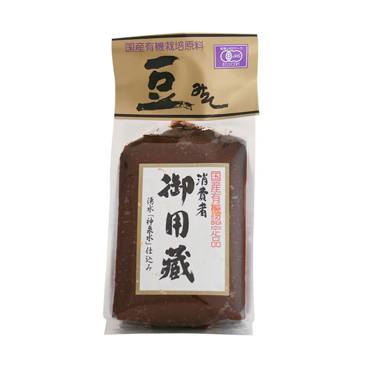 ヤマキ醸造 国産有機豆味噌 500g 有機JAS認証 消費者御用蔵【豆みそ 味噌 有機 無添加 国産 オーガニック 生みそ 豆味噌 有機大豆 日本製 食品】