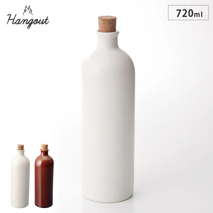 ハングアウト イオンボトル 720ml 信楽焼 Hangout Bottle Hg-11【ラジウムボトル ピッチャー 陶器 耐熱 水差し 冷蔵庫保存 日本製 信楽】 ブラウン