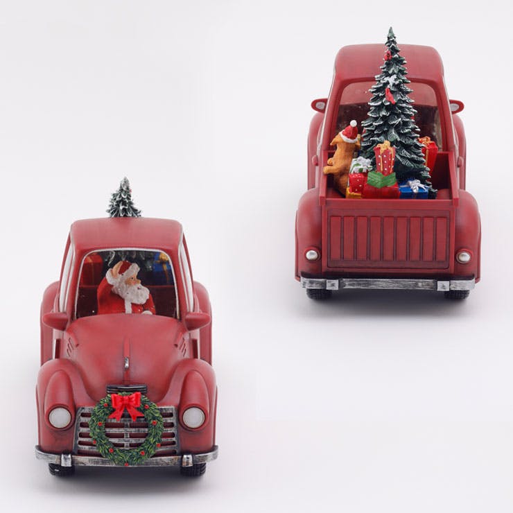クリスマスウォーターグローブ Santa in car【サンタクロース スノー