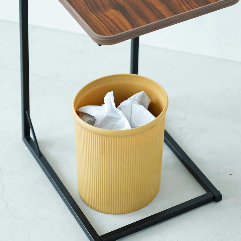 スクエアサイドテーブル ラテ(ブラウン/茶)】 ナイトテーブル スリム