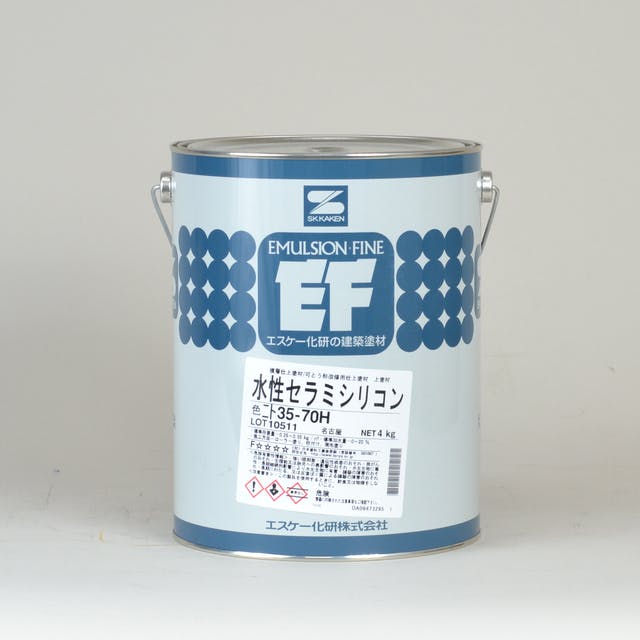 エスケー化研　水性セラミシリコン　SR-113　艶消　4Kg　外壁　水性