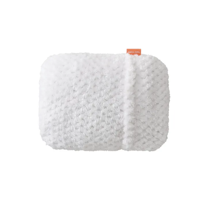 e湯たんぽ 蓄熱式 コードレス ワッフルファーカバー付き SHIZUKU AEY-S30 アピックス APIX INTL【湯たんぽ 蓄電式 充電式 電気湯たんぽ 電気アンカ 電気カイロ ゆたんぽ】 ホワイト