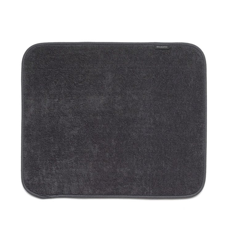 ブラバンシア マイクロファイバー ディッシュ ドライングマット ミッド23030-1 ダーク11762-6 brabantia【水切りマット キッチン 吸水マット 大判 速乾 マイクロファイバー 洗える】 ダークグレー