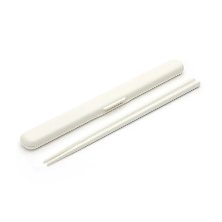 ジェルクール STICK 箸セット GEL-COOL 三好製作所【箸箱セット お弁当 箸 音が鳴らない 静音 ランチグッズ 日本製】 ミルクホワイト