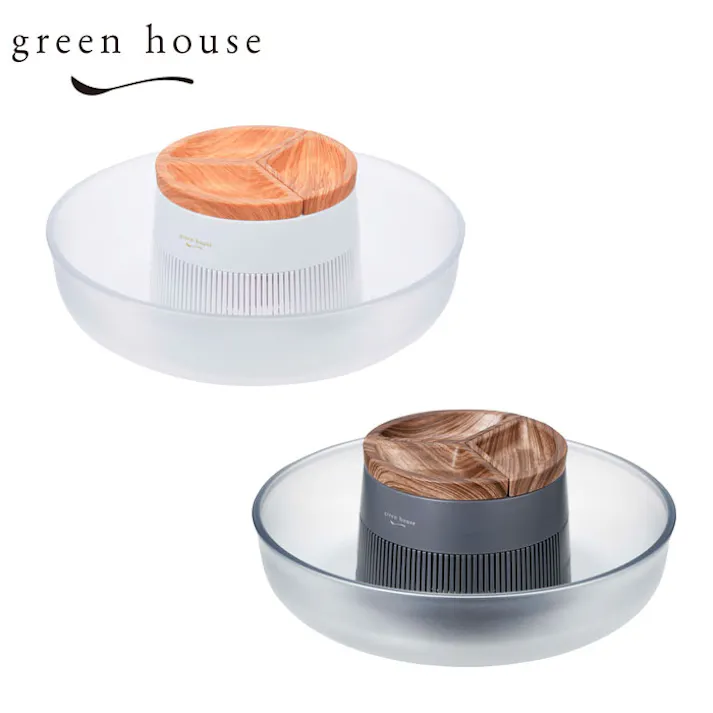 グリーンハウス 流しそうめん器 ホワイト GH-SOMENBT-WH GREEN HOUSE【家庭用 回転式 持ち運び コードレス アウトドア 乾電池 キッチン家電】流しそうめん器ホワイト
