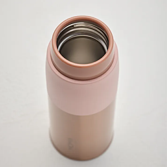 ルピナス タンブラー 290ml 真空断熱 ピンクゴールド MOMO concept【水筒 ミニ サイズ マグボトル 魔法瓶 保温 保冷 真空二重構造 ステンレスボトル 直飲み ミニボトル ランチグッズ モモコンセプト 百麦】 キャラメルブラウン