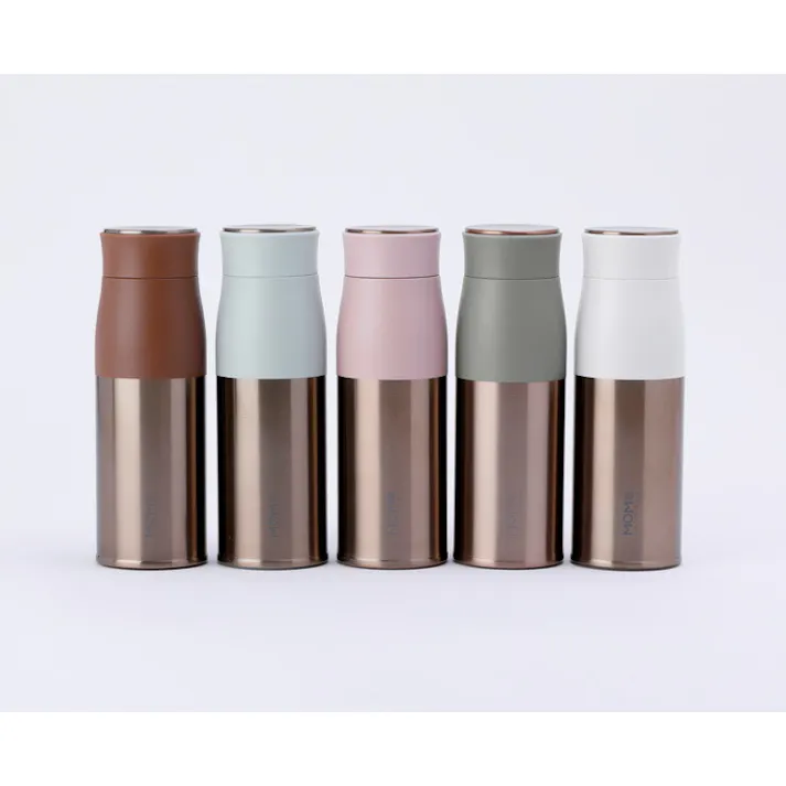 ルピナス タンブラー 400ml モモコンセプト 真空断熱 保温 保冷 MOMO concept 百麦【水筒 マグボトル 魔法瓶 真空二重構造 ステンレスボトル 直飲み ランチグッズ ピンクゴールド】 ピンクムース