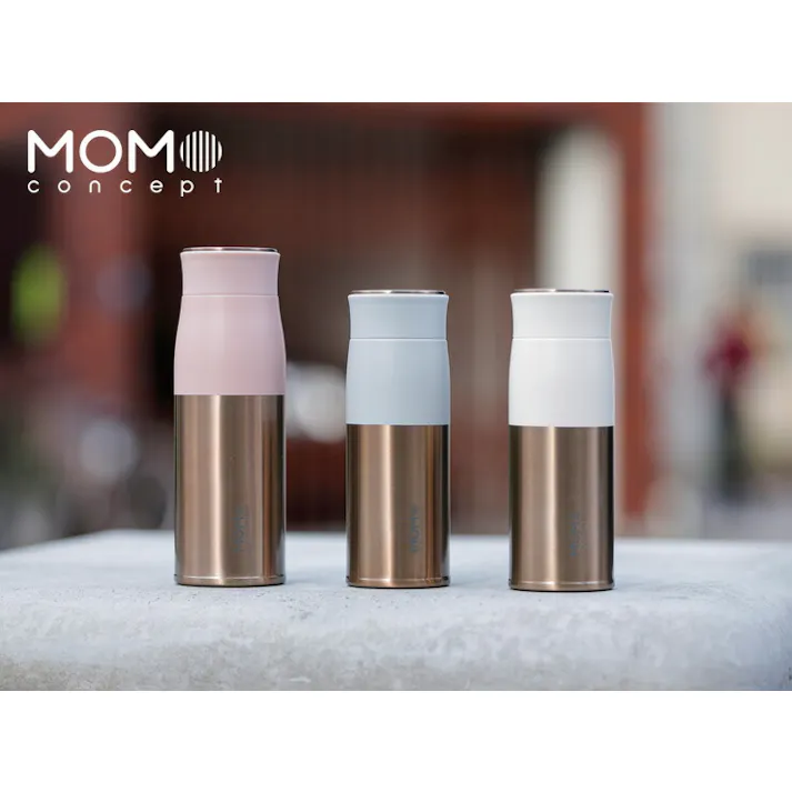 ルピナス タンブラー 400ml モモコンセプト 真空断熱 保温 保冷 MOMO concept 百麦【水筒 マグボトル 魔法瓶 真空二重構造 ステンレスボトル 直飲み ランチグッズ ピンクゴールド】 ピンクムース