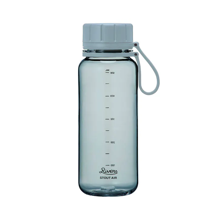 リバーズ スタウト エア 550E RIVERS【水筒 ウォーターボトル ドリンクボトル マグボトル 550ml 軽量ボトル 目盛付き スポーツ アウトドア】 カデットブルー
