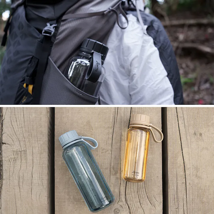 リバーズ スタウト エア 550E RIVERS【水筒 ウォーターボトル ドリンクボトル マグボトル 550ml 軽量ボトル 目盛付き スポーツ アウトドア】 オリーブ