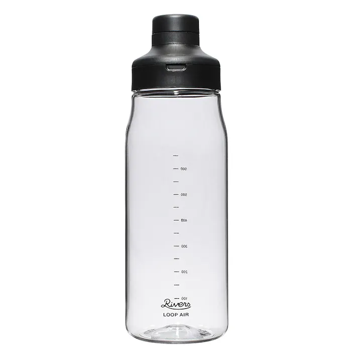リバーズ ループ エア 850 BT013 RIVERS【水筒 850ml 常温 軽量 ボトル クリアボトル 直飲み ウォーターボトル 0.8L BPAフリー】 クリア