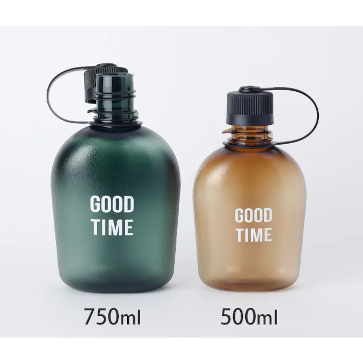 GOOD TIME トライタンボトル 500ml ベージュ 逸品社 シュガーランド【水筒 ボトル キャンティーン 常温 クリアボトル ウォーターボトル ランチグッズ アウトドア】