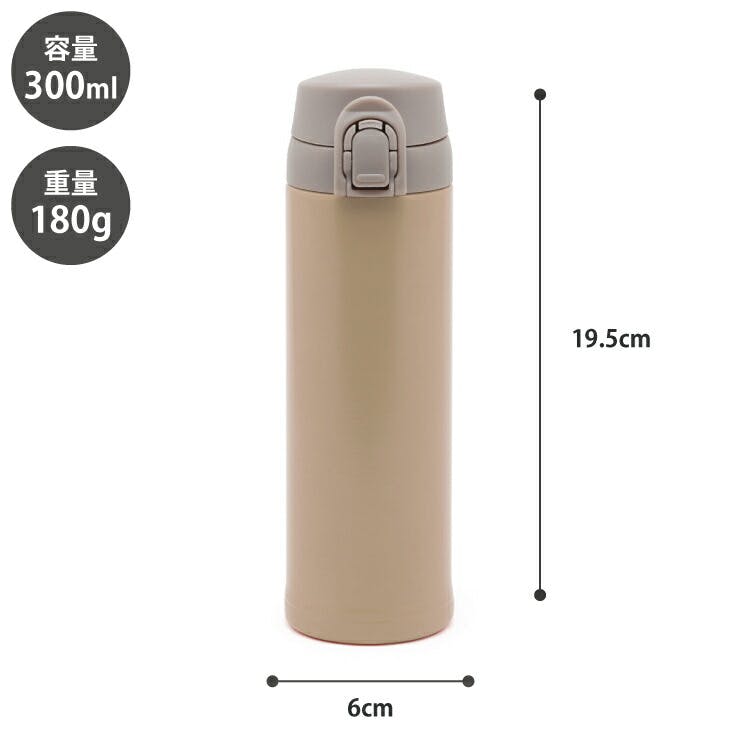 漆琳堂×KEEP URUSHI ワンプッシュボトル 300ml 三好製作所【水筒