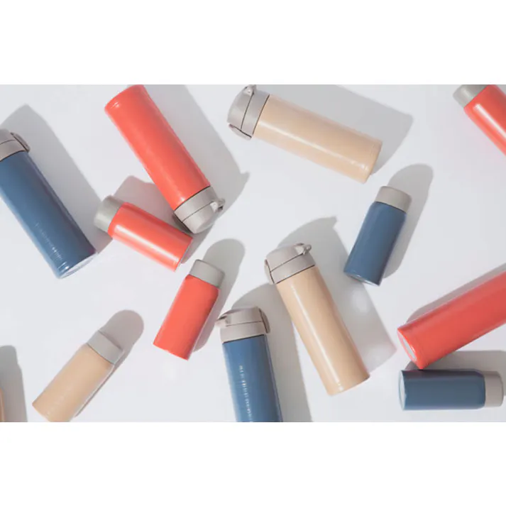 漆琳堂×KEEP URUSHI ワンプッシュボトル 300ml 三好製作所【水筒 マグボトル 直飲み 保温 保冷 ステンレスボトル ワンタッチ開閉 ランチグッズ】 朱