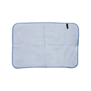 無限に抗菌する水切りマット knit kobo.h 原田織物【水切りマット キッチン 洗える 吸水マット ミューファン 速乾 抗菌 防臭 銀イオン 食器拭き キッチンクロス 日本製】 ブルー