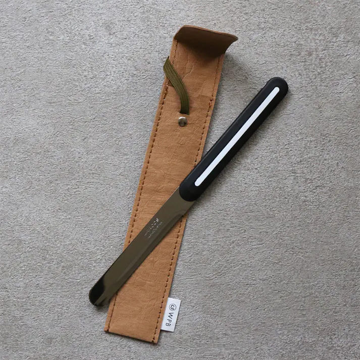 WPB ウォッシャブルペーパーで作った 先丸ナイフ専用ケース ブラウン KCS-CA【ナイフケース】
