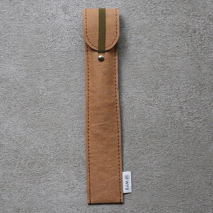 WPB ウォッシャブルペーパーで作った 先丸ナイフ専用ケース ブラウン KCS-CA【ナイフケース】