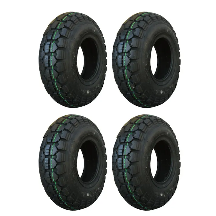 4.10/3.50-5(410/350-5) 4P HFT-205 タイヤ 荷車・台車用エアータイヤ DURO 4本セット