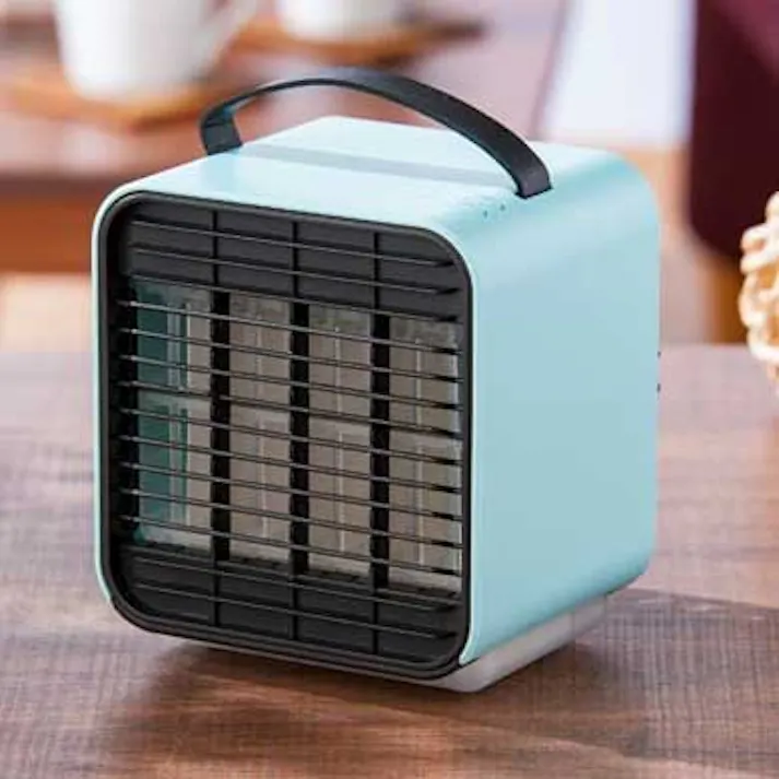 充電式卓上冷風扇 H40096/H40097 ADIR アディール【卓上扇風機 コードレス 充電式 ポータブル デスクファン 卓上ファン】 ブルー