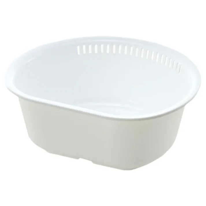 リッチェル シェリー 洗い桶 D型 L Cheri Richell 16956-8 16957-5【食器洗い つけ置き 水切りかご 抗菌 日本製】 ホワイト
