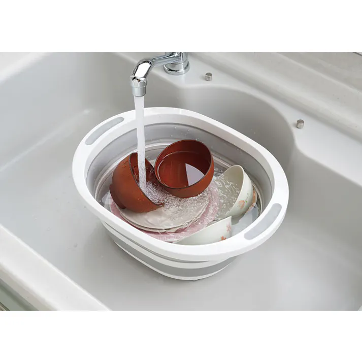 デイズ 折り畳み 洗い桶 DS-09 タマハシ【水切りかご 折りたたみ キッチン 洗濯桶】