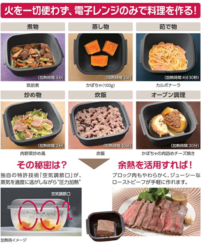 グルラボ マルチセット 電子レンジ調理器 レシピ付き Iwatani イワタニ