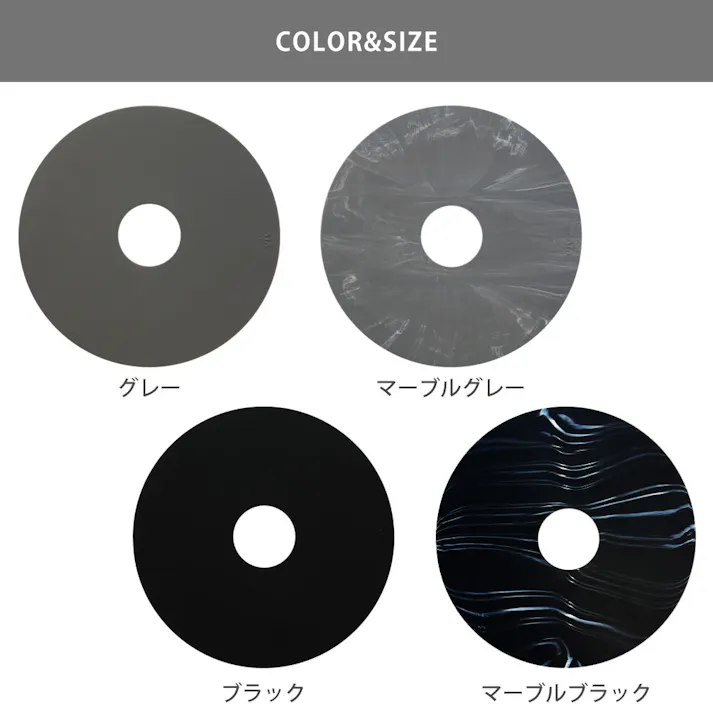 焦げ防止 IHマット viv ヴィヴ【焼け焦げ防止 汚れ防止 マット シート 保護マット IHヒーター 汚れカバー コンロ キッチン小物】 マーブルブラック