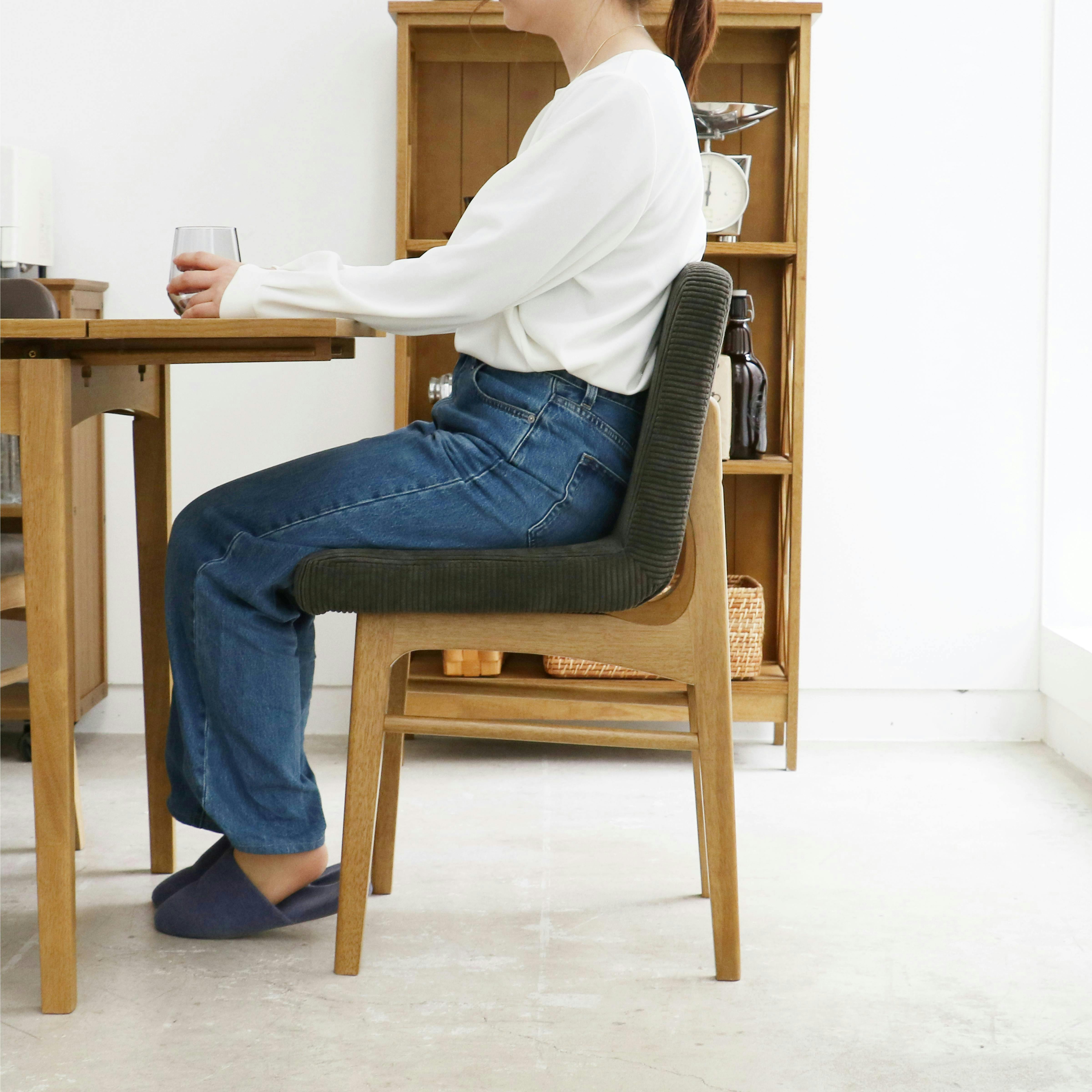 トラックファニチャー　木製　ダイニングチェア　コーデュロイ g116005]【単品】Jolly ダイニングチェア(コーデュロイ) ダイニング