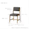ソフトヴィンテージ風のスクエアチェア Rasic Square Chair ダイニングチェア ブラウン