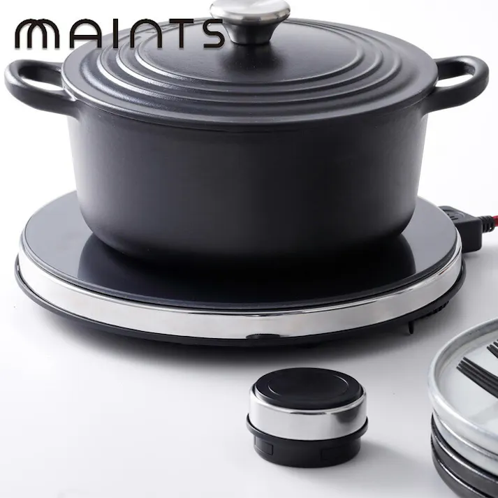 マインツ ホットトリベット ブラック×ステンレス MA-004 MAINTS HOT TRIVET【IHクッキングヒーター 卓上 1口 IH調理器 キッチン家電 日本製】