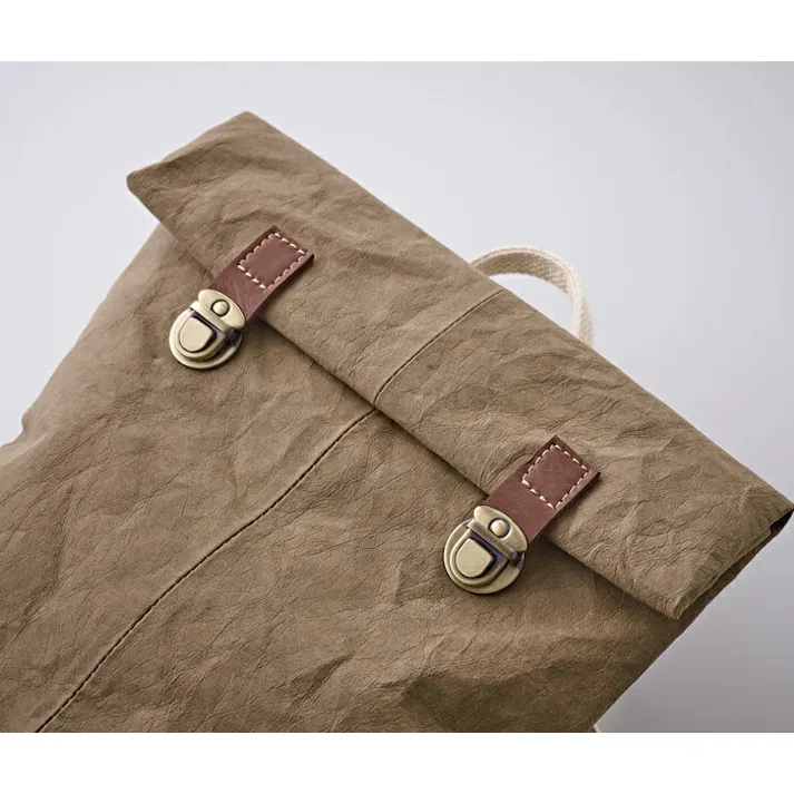 MATTROI マッチョイ フラップ ミニ ウォッシャブルペーパーバッグ【リュックサック バックパック ハンドメイド】 ブルー