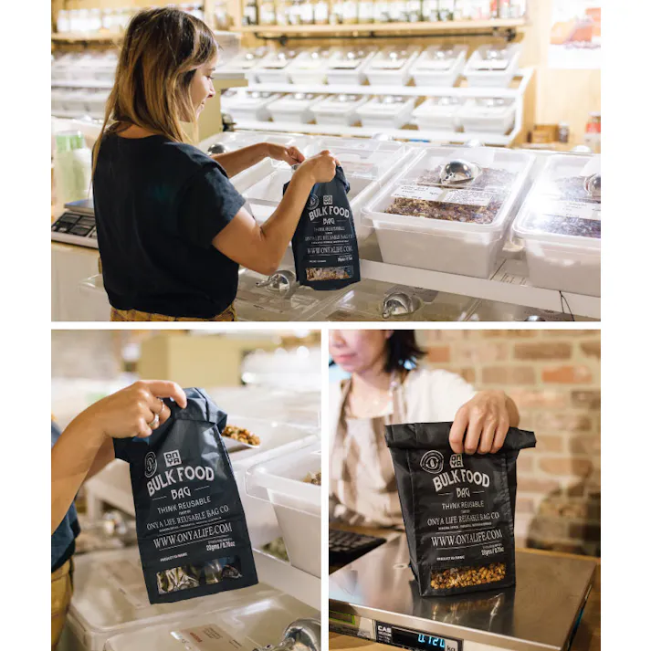 バルクフードバッグ M オンヤ ONYA Bulk Food Bag 05-0001-00【量り売り 食品 容器 持ち運び 袋 エコバッグ マイ容器 フードバッグ マイバッグ】