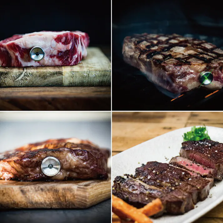 ステーキチャンプ ステーキ温度計 34-2000-06 Steak Thermometer 3 color LED 34200006【調理用 温度計 ステーキ サーモメーター 肉用 魚用 アウトドア 調理器具 ツール】